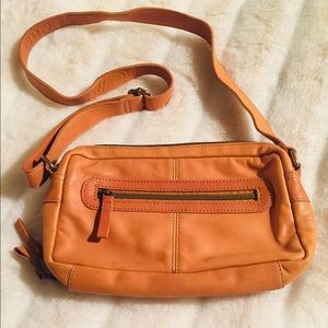 Fossil Leather Crossbody, Tan, NWOT